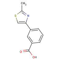 28077-41-0 3-(2-METHYL-1,3-THIAZOL-4-YL)BENZOIC ACID chemical structure