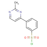 465514-07-2 3-(2-METHYL-4-PYRIMIDINYL)BENZENESULFONYL CHLORIDE chemical structure