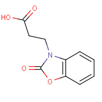13610-59-8 3-(2-OXO-2,3-DIHYDRO-1,3-BENZOXAZOL-3-YL)PROPANOIC ACID chemical structure