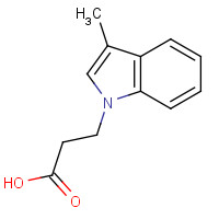 57662-47-2 3-(3-METHYL-1H-INDOL-1-YL)PROPANOIC ACID chemical structure