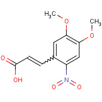 20567-38-8 4,5-DIMETHOXY-2-NITROCINNAMIC ACID chemical structure