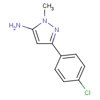 126417-82-1 3-(4-CHLOROPHENYL)-1-METHYL-1H-PYRAZOL-5-AMINE chemical structure