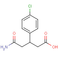 1141-23-7 3-(4-Chlorophenyl)glutaramic acid chemical structure