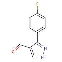 306936-57-2 3-(4-FLUOROPHENYL)-1H-PYRAZOLE-4-CARBALDEHYDE chemical structure