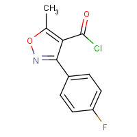 465514-05-0 3-(4-FLUOROPHENYL)-5-METHYL-4-ISOXAZOLECARBONYL CHLORIDE chemical structure