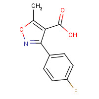 1736-21-6 3-(4-FLUOROPHENYL)-5-METHYL-4-ISOXAZOLECARBOXYLIC ACID chemical structure