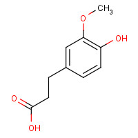 1135-23-5 3-(4-HYDROXY-3-METHOXYPHENYL)PROPIONIC ACID chemical structure
