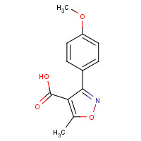 93041-45-3 3-(4-METHOXYPHENYL)-5-METHYL-4-ISOXAZOLECARBOXYLIC ACID chemical structure