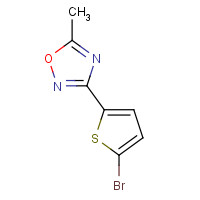 180530-13-6 3-(5-BROMO-2-THIENYL)-5-METHYL-1,2,4-OXADIAZOLE chemical structure