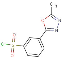 388088-81-1 3-(5-METHYL-1,3,4-OXADIAZOL-2-YL)BENZENESULFONYL CHLORIDE chemical structure