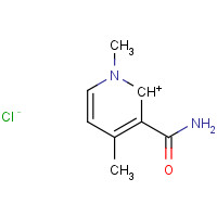 110999-36-5 3-(AMINOCARBONYL)-1,4-DIMETHYLPYRIDINIUM CHLORIDE chemical structure