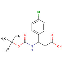 284493-65-8 3-N-Boc-Amino-3-(4-chlorophenyl)propionic acid chemical structure