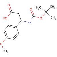 96363-20-1 3-N-Boc-Amino-3-(4-methoxyphenyl)propionic acid chemical structure