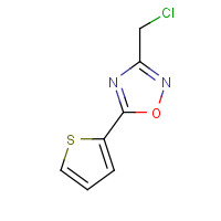 306936-06-1 3-(CHLOROMETHYL)-5-(2-THIENYL)-1,2,4-OXADIAZOLE chemical structure