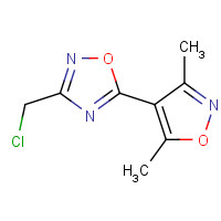 175205-42-2 3-(CHLOROMETHYL)-5-(3,5-DIMETHYLISOXAZOL-4-YL)-1,2,4-OXADIAZOLE chemical structure