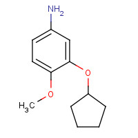 154464-26-3 3-(CYCLOPENTYLOXY)-4-METHOXYANILINE chemical structure