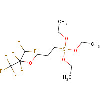 149838-19-7 3-(HEPTAFLUOROISOPROPOXY)PROPYLTRIETHOXYSILANE chemical structure