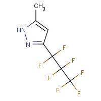 75823-64-2 5-METHYL-3-(PERFLUOROPROPYL)PYRAZOLE chemical structure