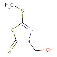 90567-39-8 3-(HYDROXYMETHYL)-5-(METHYLTHIO)-1,3,4-THIADIAZOLE-2(3H)-THIONE chemical structure
