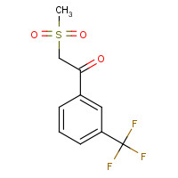 128306-96-7 2-(METHYLSULFONYL)-1-[3-(TRIFLUOROMETHYL)PHENYL]ETHANONE chemical structure