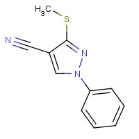 175203-46-0 3-(METHYLTHIO)-1-PHENYL-1H-PYRAZOLE-4-CARBONITRILE chemical structure