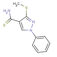 175203-73-3 3-(METHYLTHIO)-1-PHENYL-1H-PYRAZOLE-4-CARBOTHIOAMIDE chemical structure
