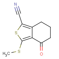168279-53-6 3-(METHYLTHIO)-4-OXO-4,5,6,7-TETRAHYDRO-2-BENZOTHIOPHENE-1-CARBONITRILE chemical structure