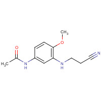 26408-28-6 N-[3-[(2-Cyanoethyl)amino]-4-methoxyphenyl]acetamide chemical structure