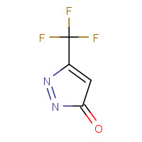 401-73-0 3-(TRIFLUOROMETHYL)-2-PYRAZOLIN-5-ONE chemical structure