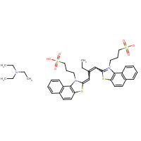 23216-67-3 3,3'-BIS(3-SULFOPROPYL)-4,5:4',5'-DIBENZO-9-ETHYLTHIACARBOCYANINE BETAINE TRIETHYLAMMONIUM SALT chemical structure