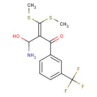116492-97-8 3,3-BIS(METHYLTHIO)-2-[3-(TRIFLUOROMETHYL)BENZOYL]ACRYLONITRILE chemical structure