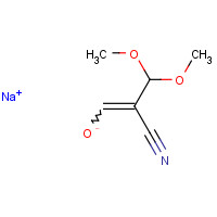 105161-33-9 3,3-Dimethoxy-2-(hydroxymethylene)propionitrile sodium salt chemical structure