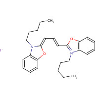 53213-81-3 3,3'-DIPENTYLOXACARBOCYANINE IODIDE chemical structure