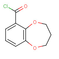 66410-68-2 3,4-DIHYDRO-2H-1,5-BENZODIOXEPINE-6-CARBONYL CHLORIDE chemical structure