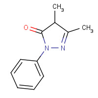 17900-68-4 2,4-dihydro-4,5-dimethyl-2-phenyl-3H-pyrazol-3-one chemical structure