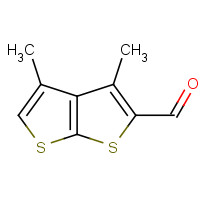 159709-36-1 3,4-DIMETHYLTHIENO[2,3-B]THIOPHENE-2-CARBALDEHYDE chemical structure
