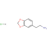 1653-64-1 3,4-METHYLENEDIOXYPHENETHYLAMINE HYDROCHLORIDE chemical structure