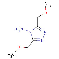 111853-51-1 3,5-BIS-METHOXYMETHYL-1,2,4-TRIAZOL-4-YLAMINE chemical structure