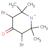 31084-42-1 3,5-Dibromo-4-oxo-2,2,6,6-tetramethylpiperidin-1-yl chemical structure