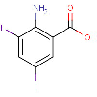 609-86-9 2-AMINO-3,5-DIIODOBENZOIC ACID chemical structure