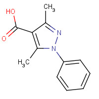 61226-19-5 3,5-DIMETHYL-1-PHENYL-1H-PYRAZOLE-4-CARBOXYLIC ACID chemical structure