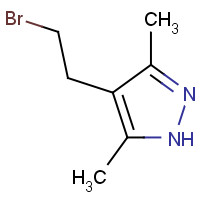 83467-28-1 4-(2-BROMO-ETHYL)-3,5-DIMETHYL-1H-PYRAZOLE chemical structure