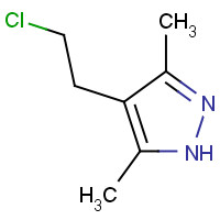 79379-05-8 3,5-DIMETHYL-4'-(2-CHLOROETHYL)-1H-PYRAZOLE chemical structure