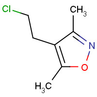 79379-02-5 Isoxazole,4-(2-chloroethyl)-3,5-dimethyl-(9CI) chemical structure