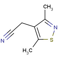117504-26-4 3,5-Dimethyl-4-isothiazoleacetonitrile chemical structure