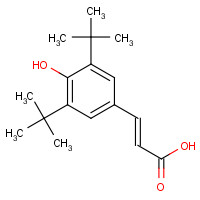 22014-01-3 3,5-DI-TERT-BUTYL-4-HYDROXYCINNAMIC ACID chemical structure