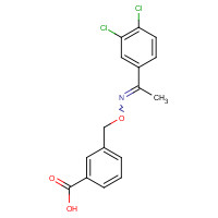 175203-32-4 3-[(([1-(3,4-DICHLOROPHENYL)ETHYLIDENE]AMINO)OXY)METHYL]BENZOIC ACID chemical structure
