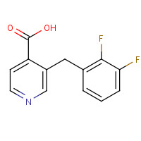 211679-03-7 3-((2,3-Difluorophenyl)methyl)-4-pyridinecarboxylicacid chemical structure