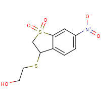 175203-70-0 3-[(2-HYDROXYETHYL)THIO]-6-NITRO-2,3-DIHYDRO-1H-1LAMBDA6-BENZO[B]THIOPHENE-1,1-DIONE chemical structure