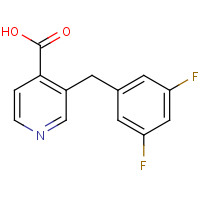 211679-02-6 3-((3,5-Difluorophenyl)methyl)-4-pyridinecarboxylicacid chemical structure